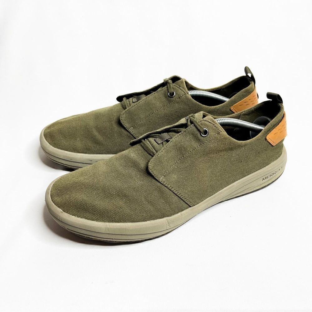 🍋 Merrell • Men’s Gridway Jute Canvas Casual Sneakers Size 11.5 - Picture 3 of 9